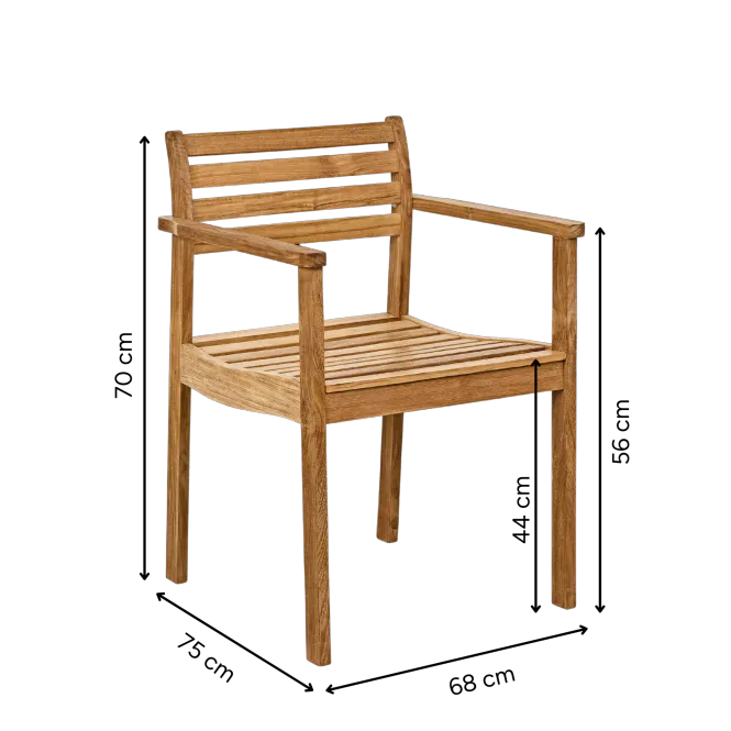 Hovedbilde Cinas Rosenholm Hagestol Teak