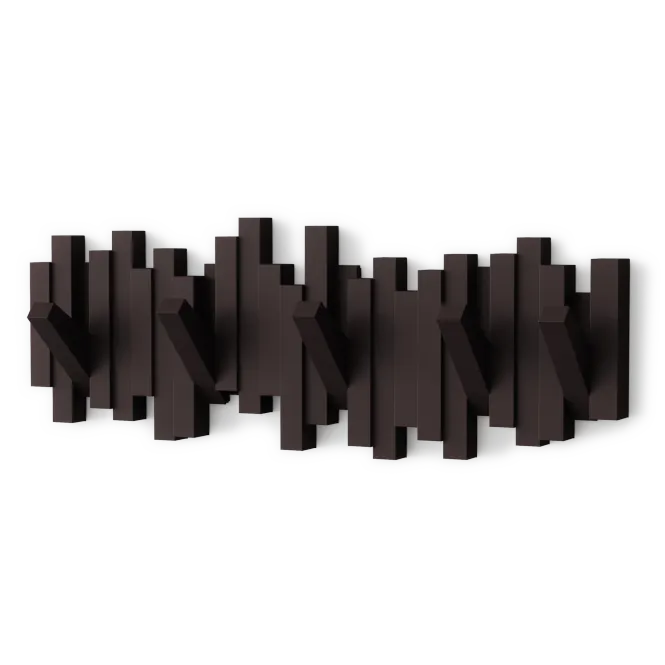 Hovedbilde Umbra Sticks 5 knaggrekke espresso