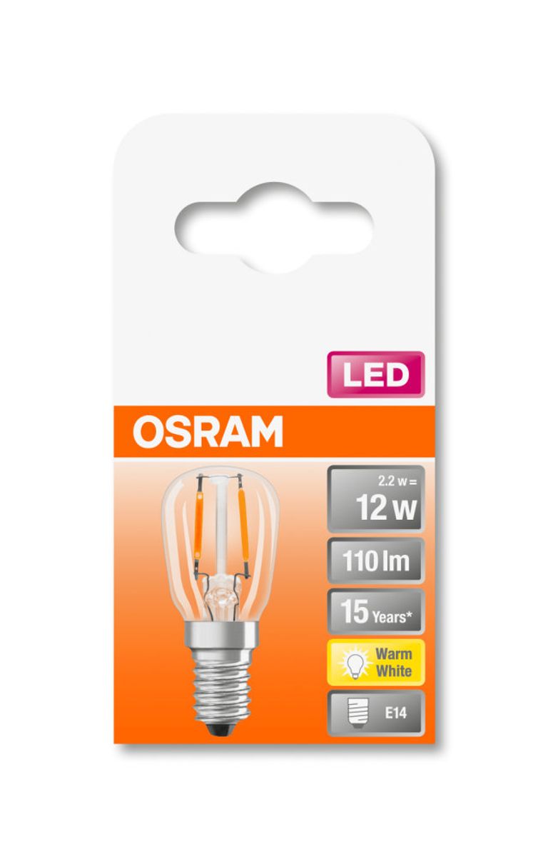 Osram Lyspære LED Mini, T26 10 E14, klar