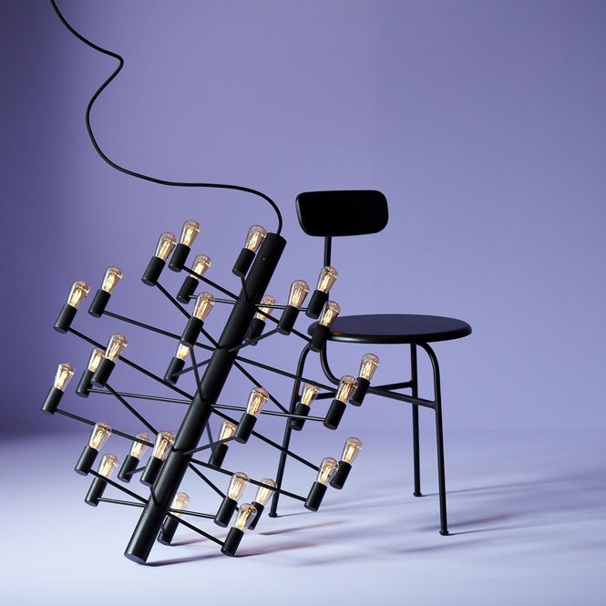 Hovedbilde Herstal Manola 30 Sort LED (inkl lyspærer!)