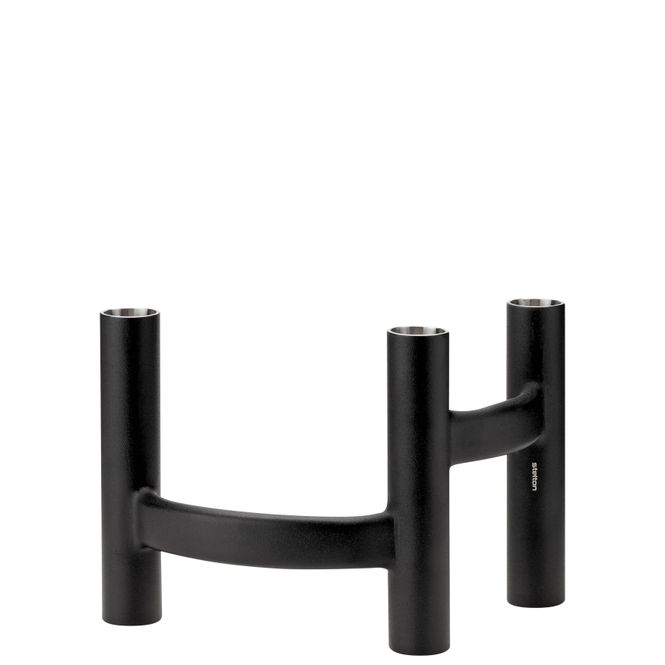 Hovedbilde Stelton Ora Trearmet Lysestake Sort