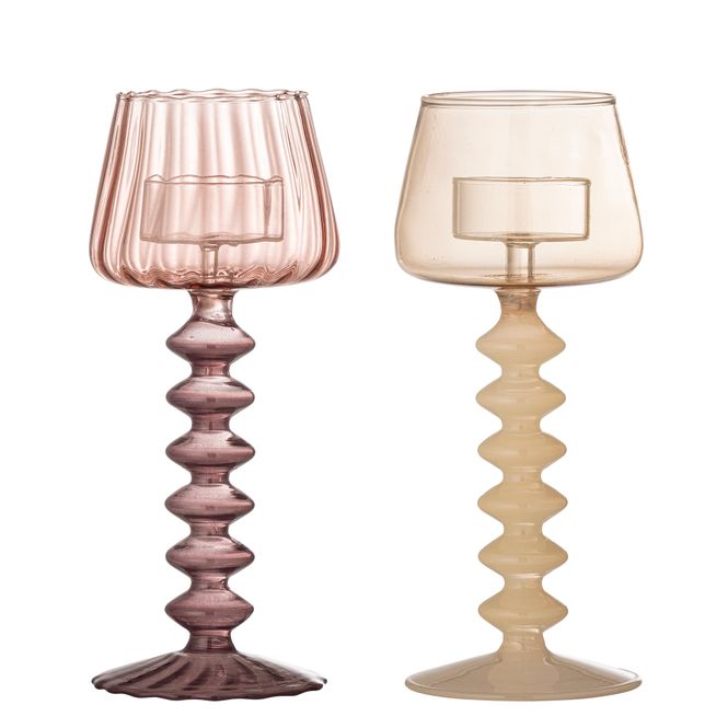 Hovedbilde Bloomingville Daze Telysholder Rosa 2 stk