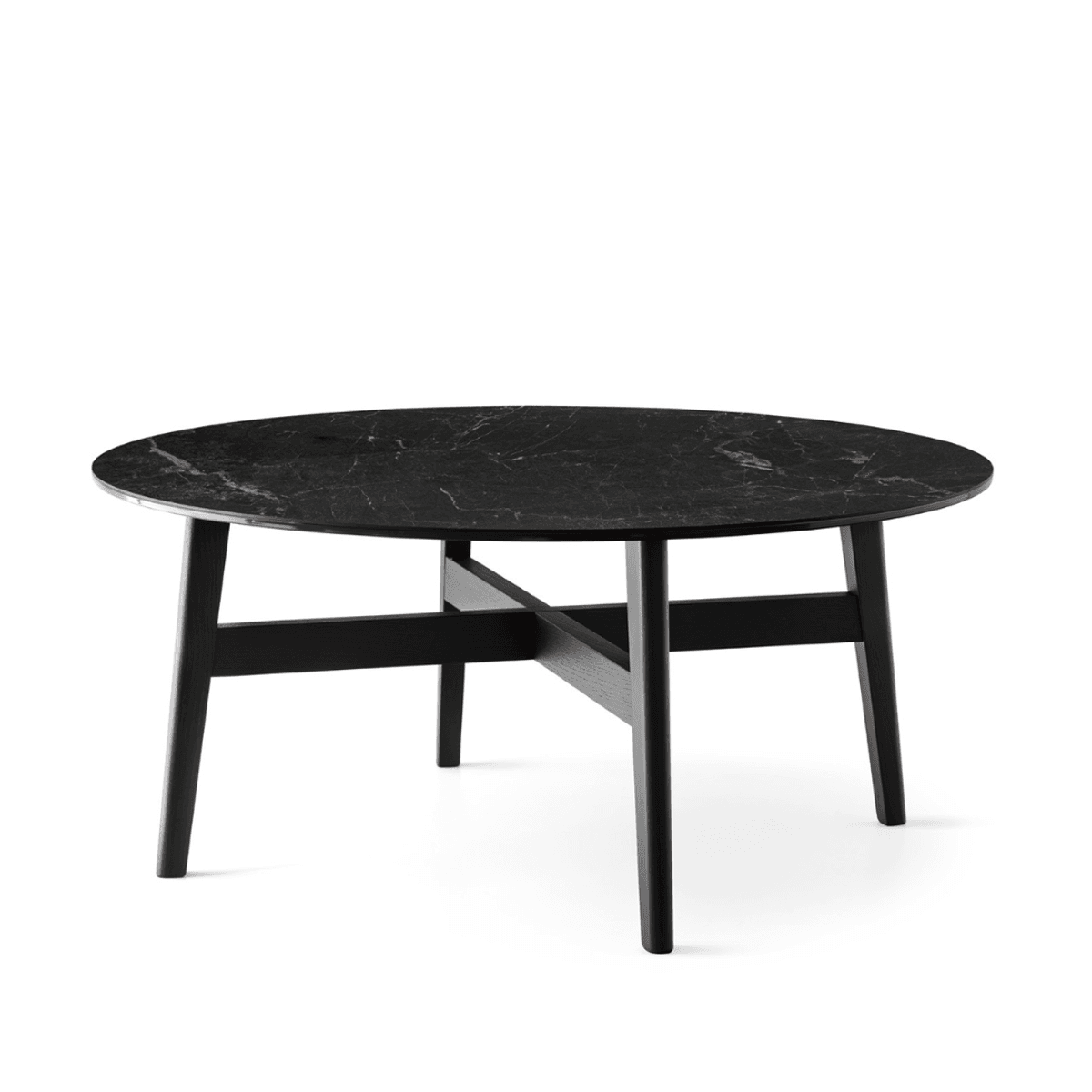 Abrey Sofabord Matt svart ask / Calacatta Black