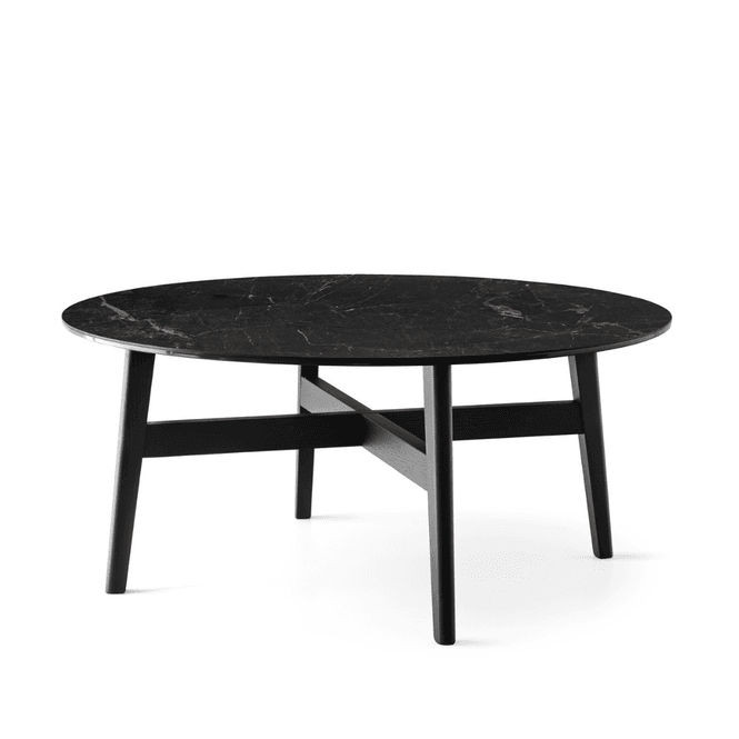 Hovedbilde Abrey Sofabord Matt svart ask / Calacatta Black