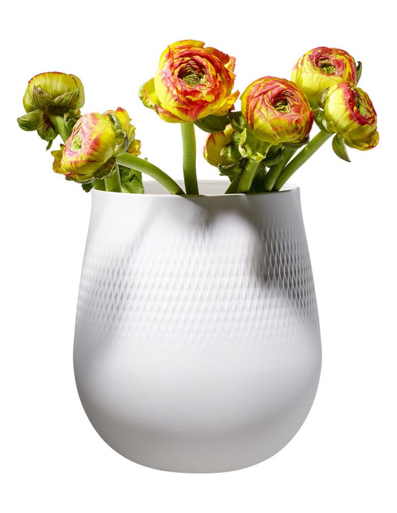 Villeroy & Boch Collier Hvit Carre stor vase