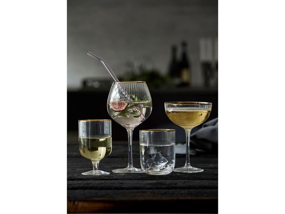 Lyngby Glass Palermo Gold Cocktailglass 4-pk 31,5 cl