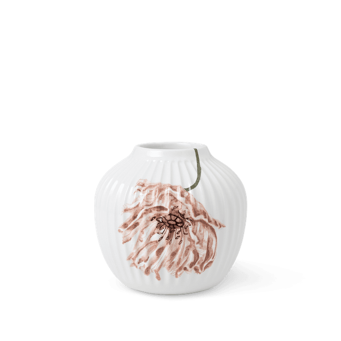 Hovedbilde Kähler Poppy Vase Hvit H13 cm