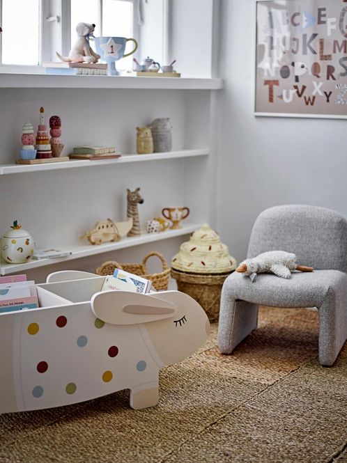 Hovedbilde Bloomingville MINI Villja Bokkasse Hvit