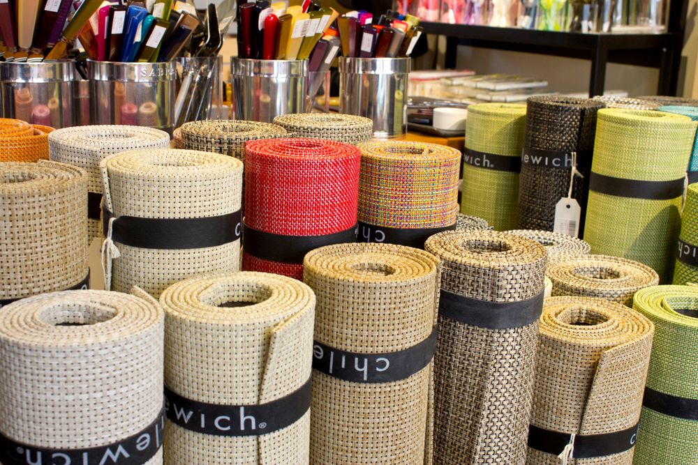 Chilewich Spisebrikke Basketweave Rund Earth 4stk