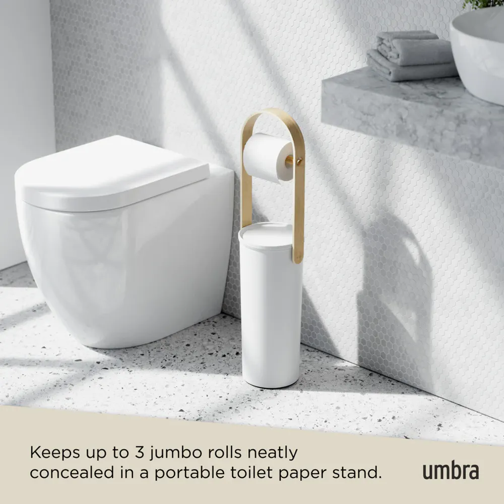 Umbra Bellwood Toalettrullholder Hvit/Natur