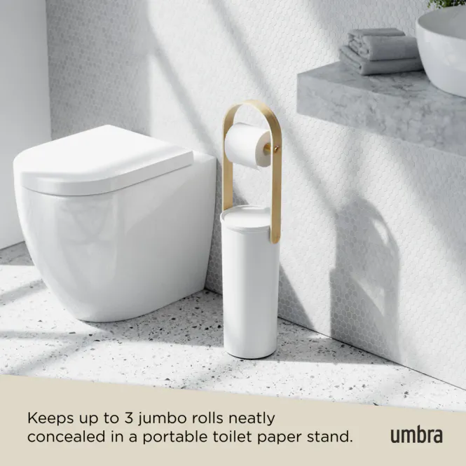 Hovedbilde Umbra Bellwood Toalettrullholder Hvit/Natur