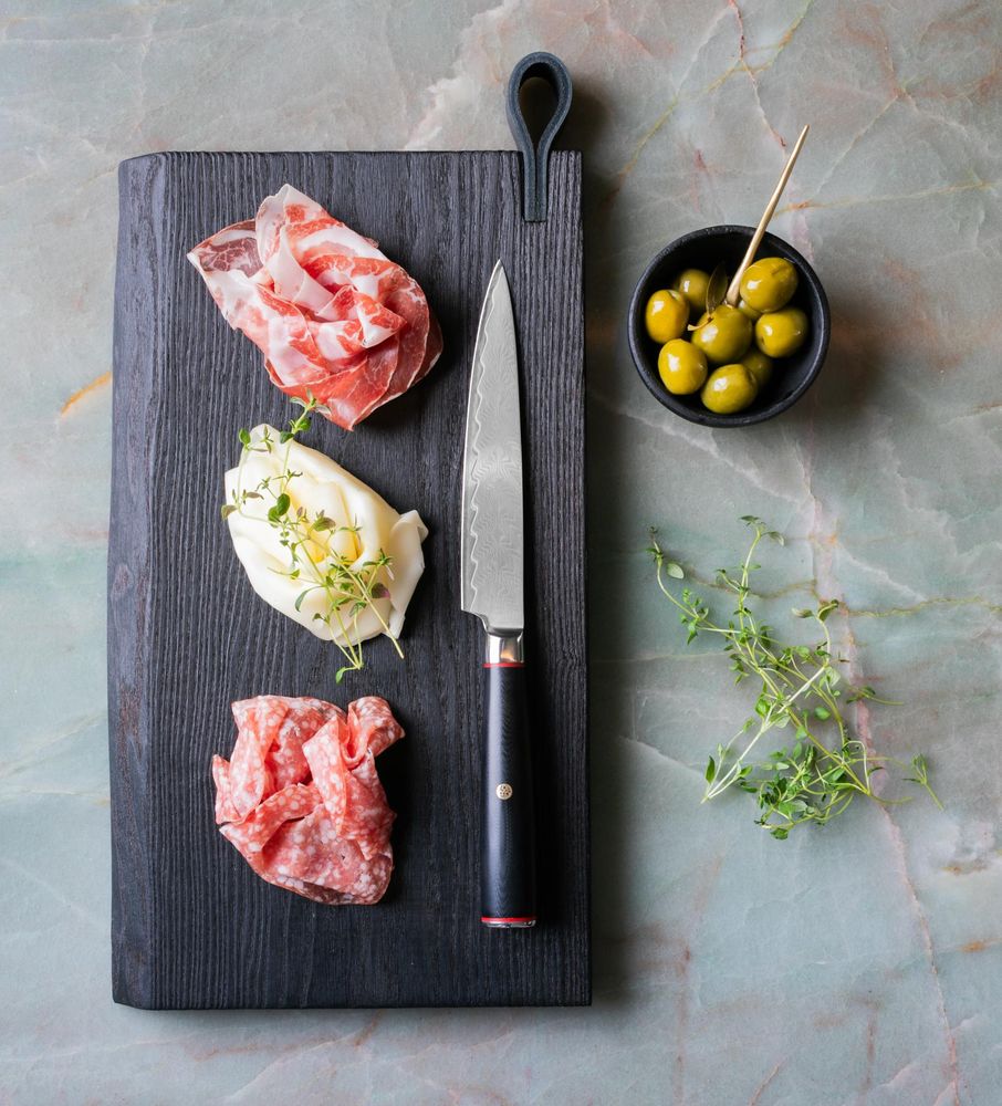 Nordic Blades Fusion skjærebrett forkullet eik 20x35 cm