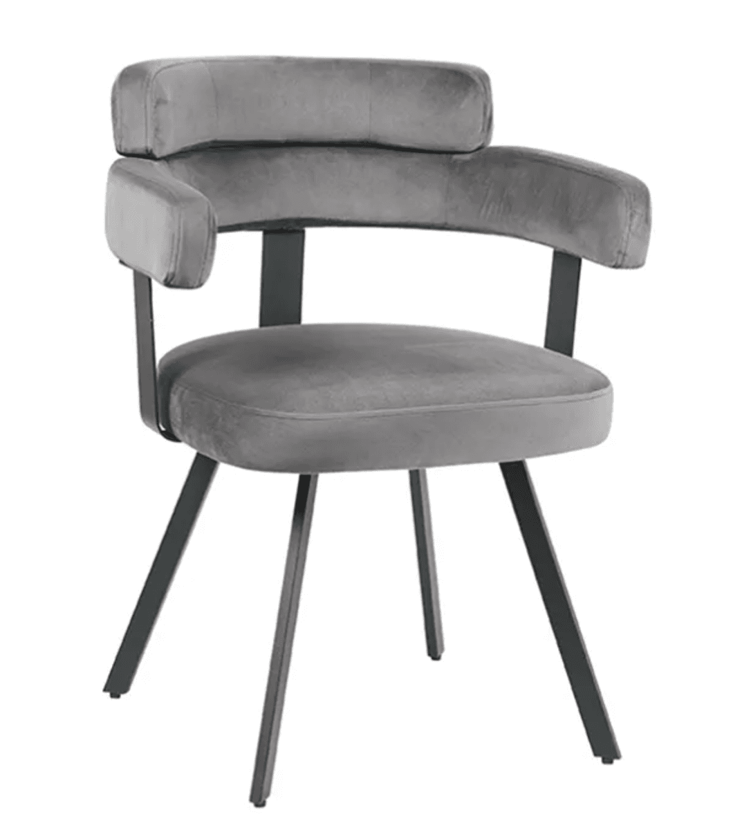 Trend Collection Bardio Spisestol – Grå Velour