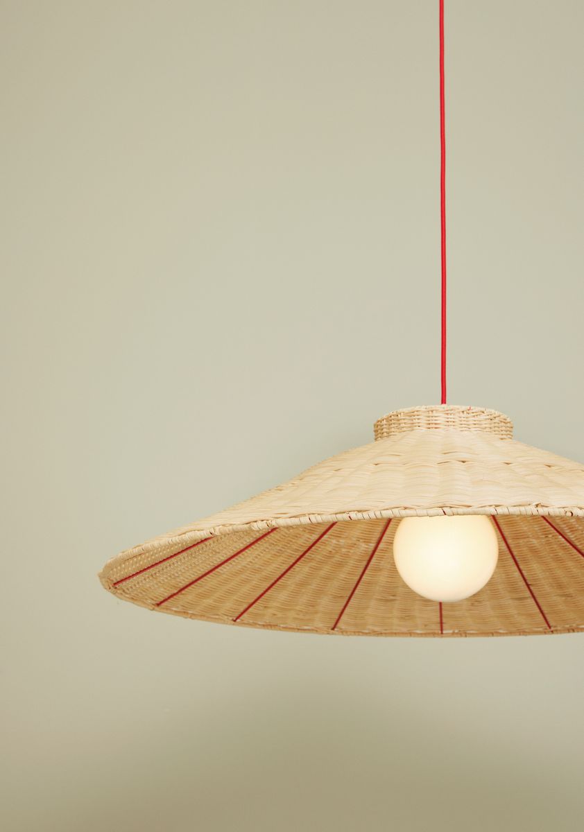 Hübsch Chand Pendel Trapez Natur