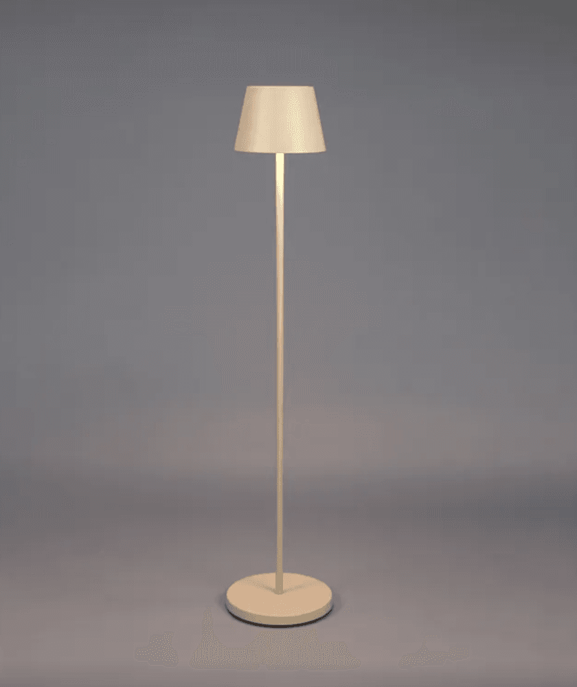 Trend Collection Pomezia gulvlampe – oppladbar og dimbar, matt sand