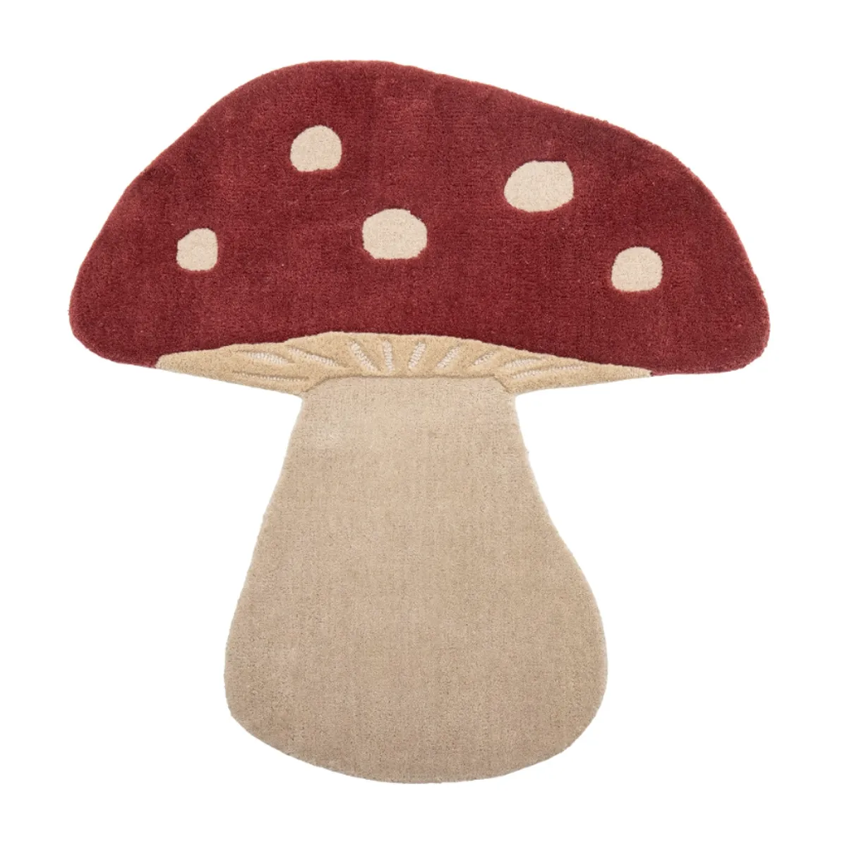 Bloomingville MINI Mushroom Ullteppe Rød
