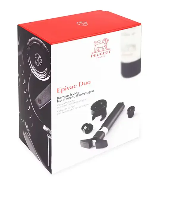 Hovedbilde Peugeot Epivac Duo Champagne Flaske kork & Vacuum ...