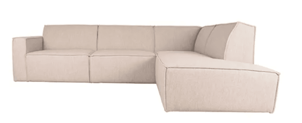 Trend Collection – Kay Høyre Sofa 2,5 Sete + Ottoman R – Alpine Natural