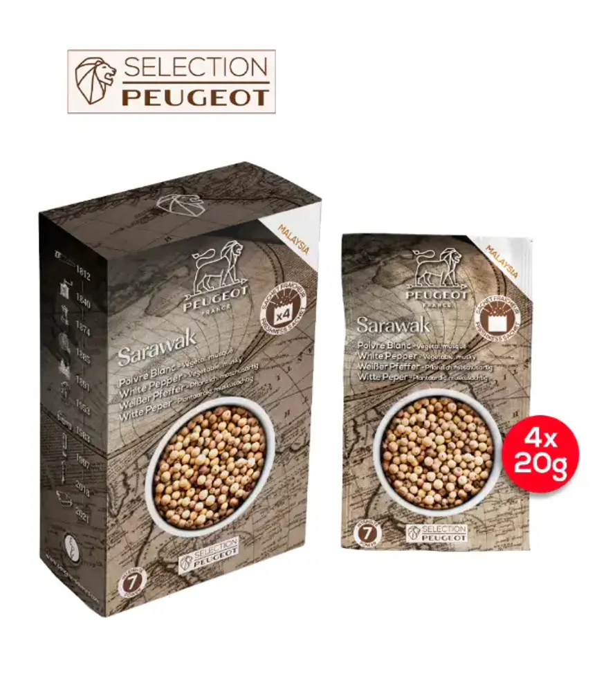 Peugeot Sarawak Hvit Pepper
