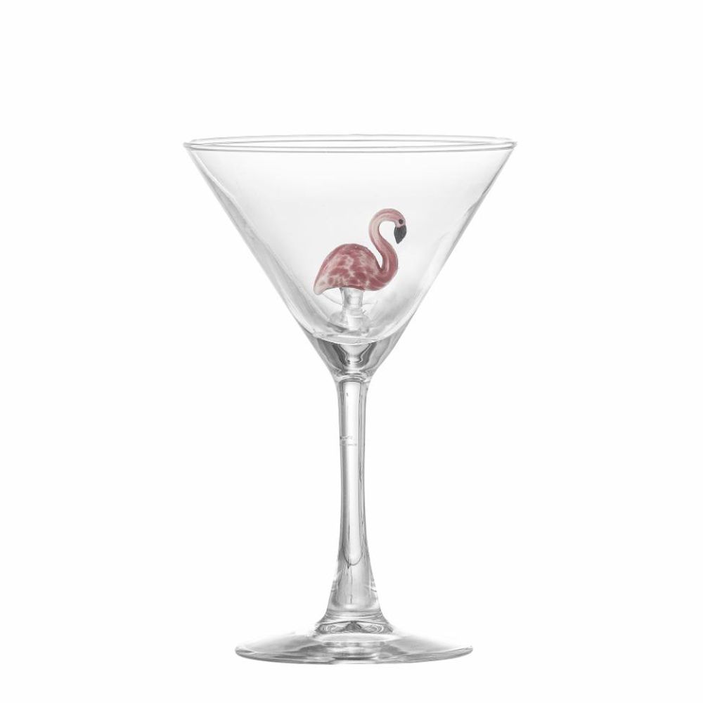 Bloomingville Misa Flamingo Cocktailglass 17cl Klar