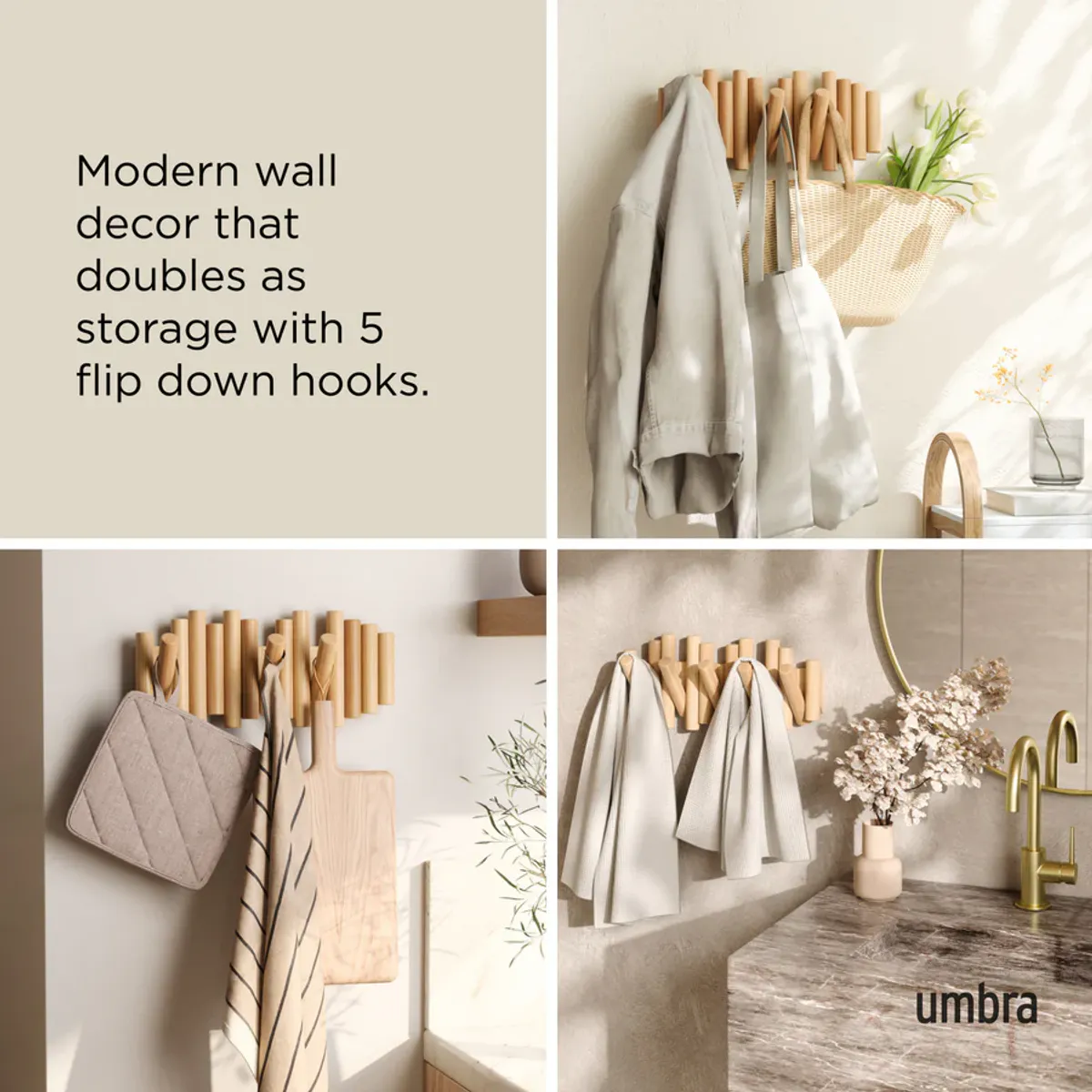 Umbra Picket 5 knaggrekke natur