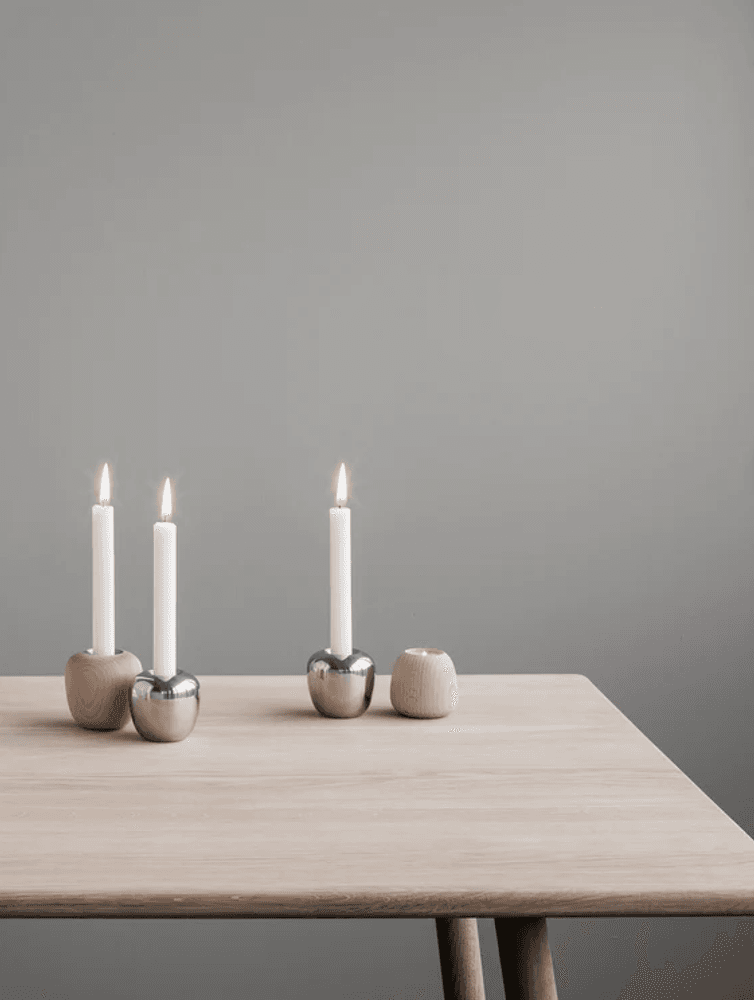 Stelton Ora Lysestake H 8 cm Krom