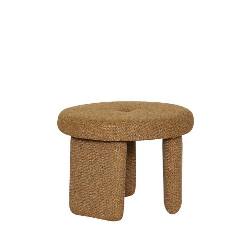 Hübsch Rocco Puff Ø54cm Okergul