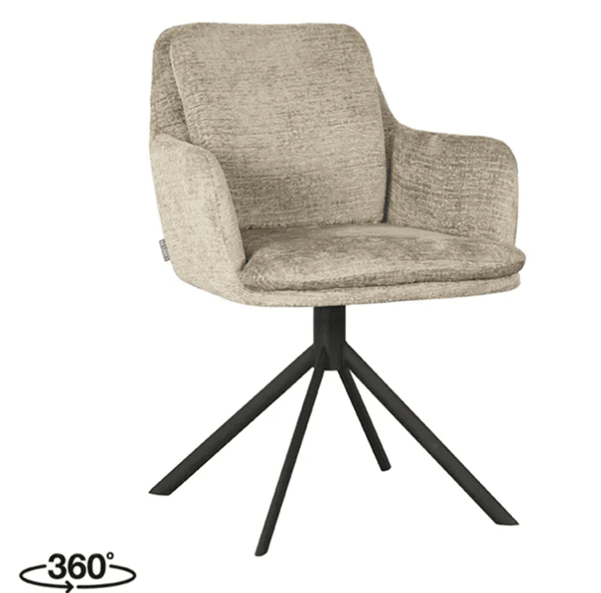 Hovedbilde Trend Collection Svivel Spisestol – Beige ...