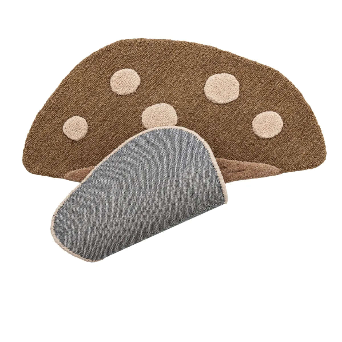 Bloomingville MINI Mushroom Ullteppe Brun