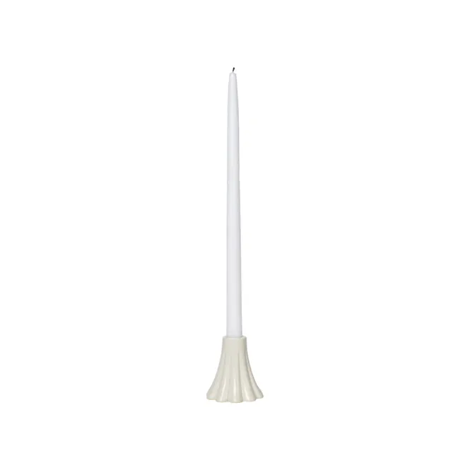 Hovedbilde Broste Copenhagen Heli Lysestake H8 cm Krem