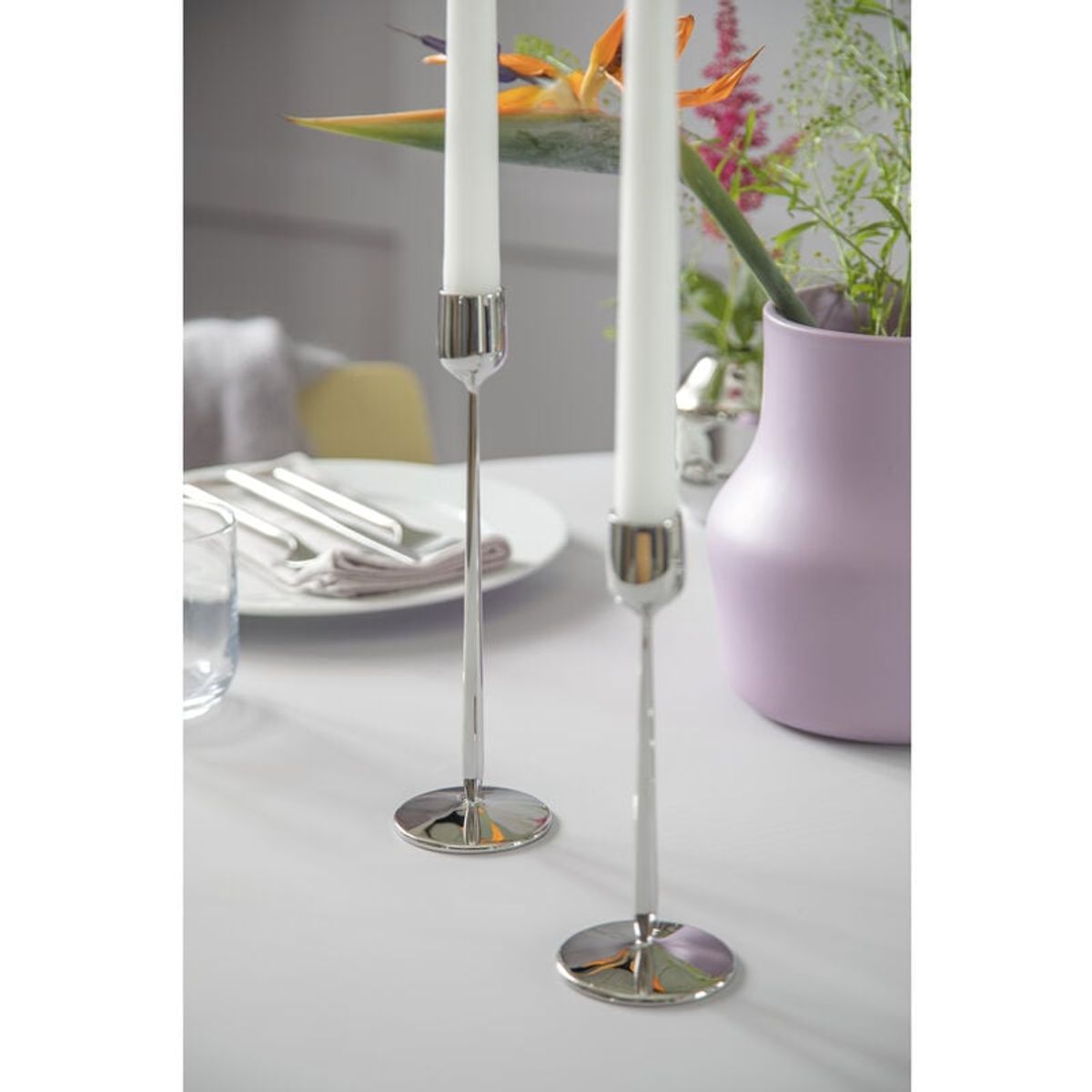 Gense Dorotea Lysestake H23,5 cm Blankt stål