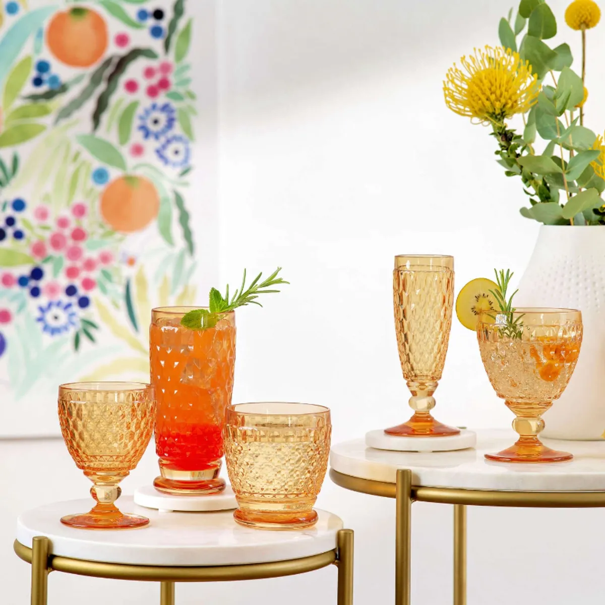 Villeroy & Boch Boston Hvitvinsglass 125 ml Gul