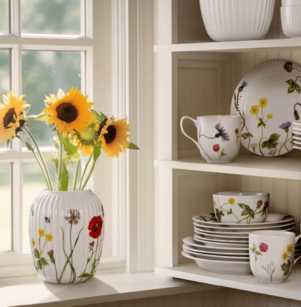 Kähler Hammershøi Summer Vase 21 cm, Wild Flowers