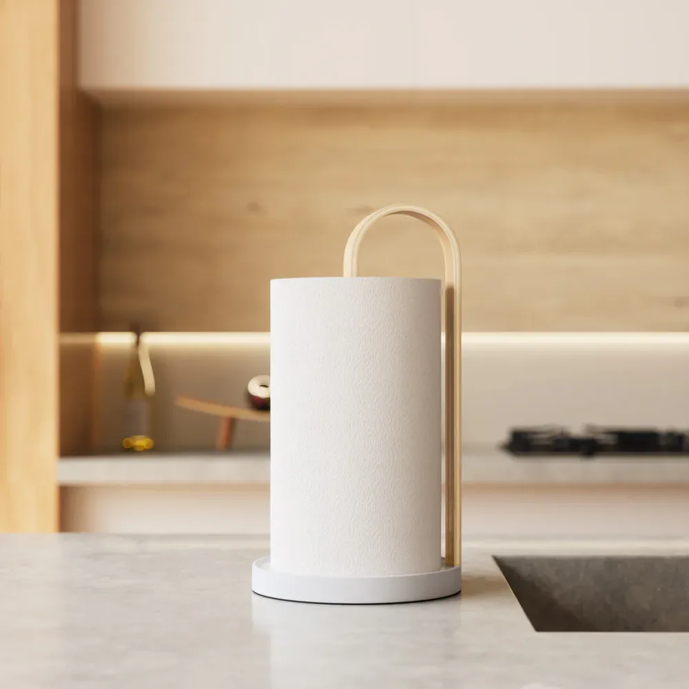 Umbra Bellwood Kjøkkenrullholder Hvit/Natur