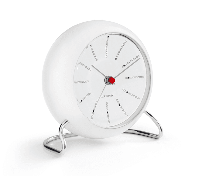Hovedbilde Arne Jacobsen Bankers bordklokke med alarm