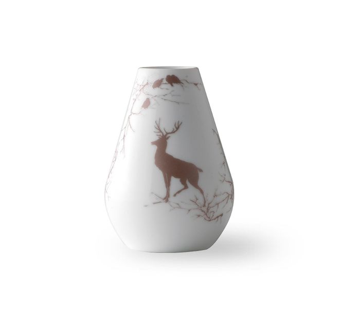 Hovedbilde Wik & Walsøe Alveskog brun vase 15cm
