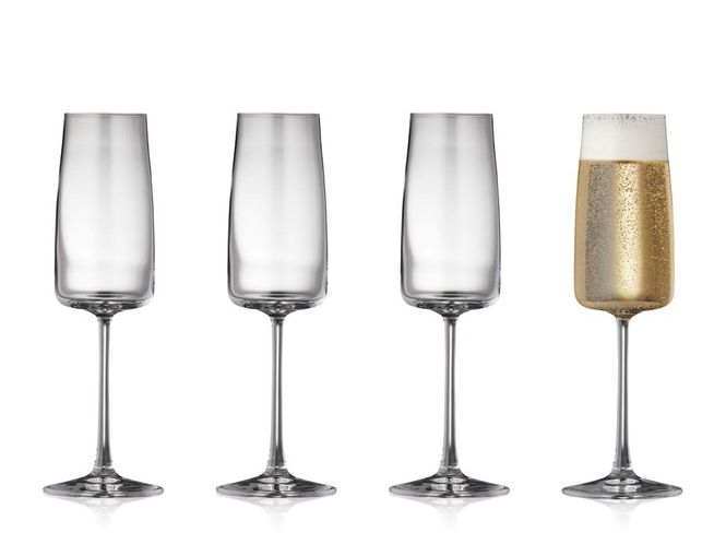 Hovedbilde Lyngby Glas Krystal Zero Champagneglass 4stk