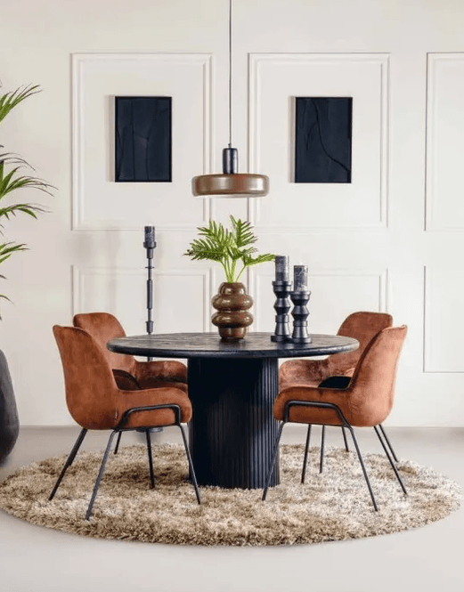 Hovedbilde Trend Collection Wilmington Spisebord Sort Rund ...