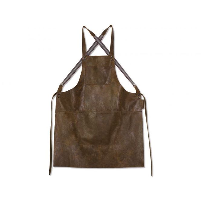 Hovedbilde Dutchdeluxes Suspender Forkle Skinn Vintage Brown