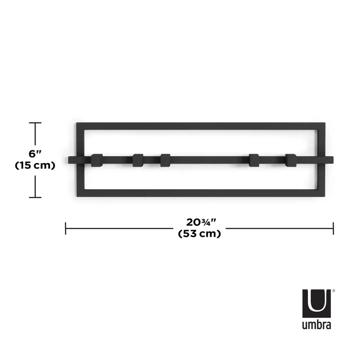 Umbra Cubiko 5 Knaggrekke Sort