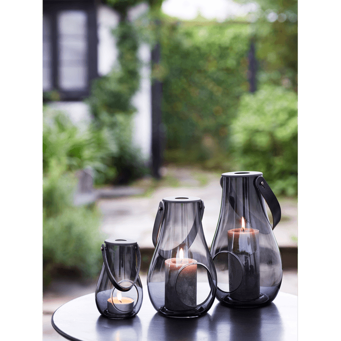 Hovedbilde Holmegaard Design With Light Lykt Smoke 29 cm