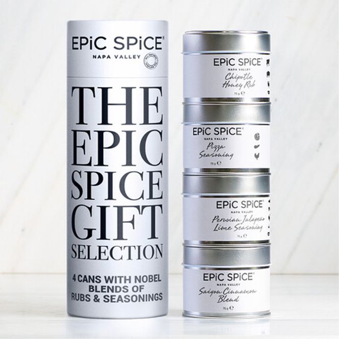 Hovedbilde Epic Spice 4 stk. krydder i Gaveeske - Fingermat