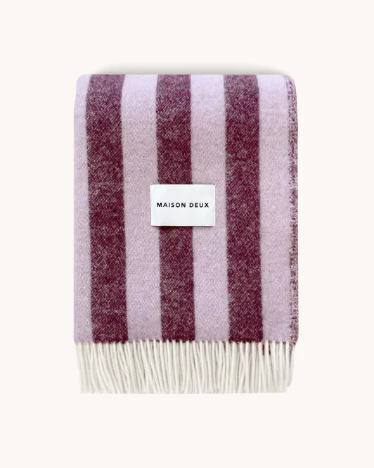 Hovedbilde Maison Deux Candy Wrap Pledd Lilla/Aubergine