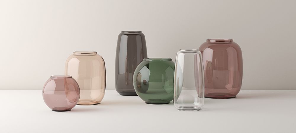 Lyngby Porcelæn Form vase Klar 130/2