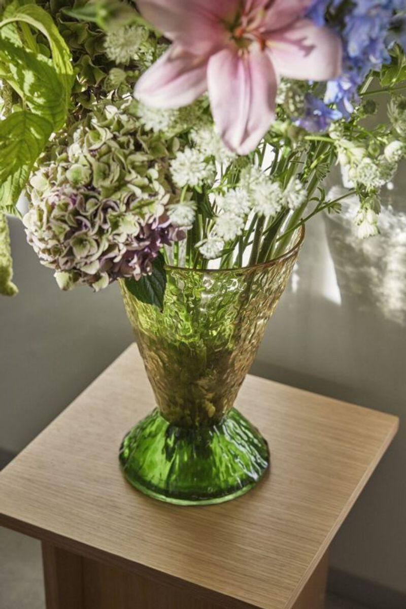Hübsch Abyss Vase Grønn