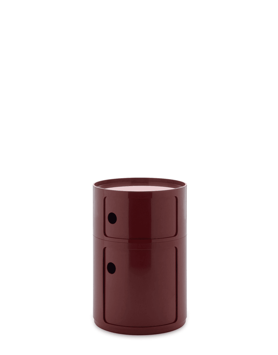 Kartell Componibili Big Oppbevaring med 2 rom Burgunder