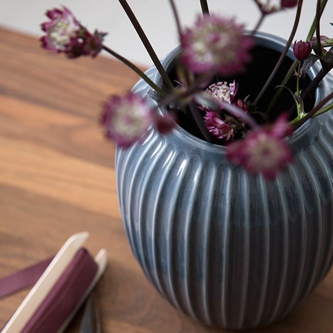 Hovedbilde Kähler Hammershøi Vase Antrasittgrå 25,5 cm