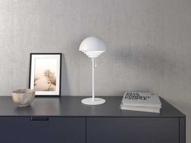 Hovedbilde Herstal Motown Bordlampe Hvit E27