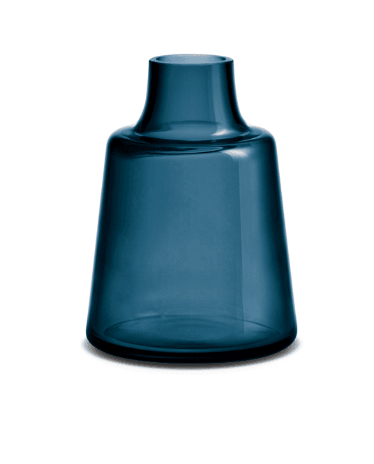 Hovedbilde Holmegaard Flora Vase Short Neck Blue 24 cm