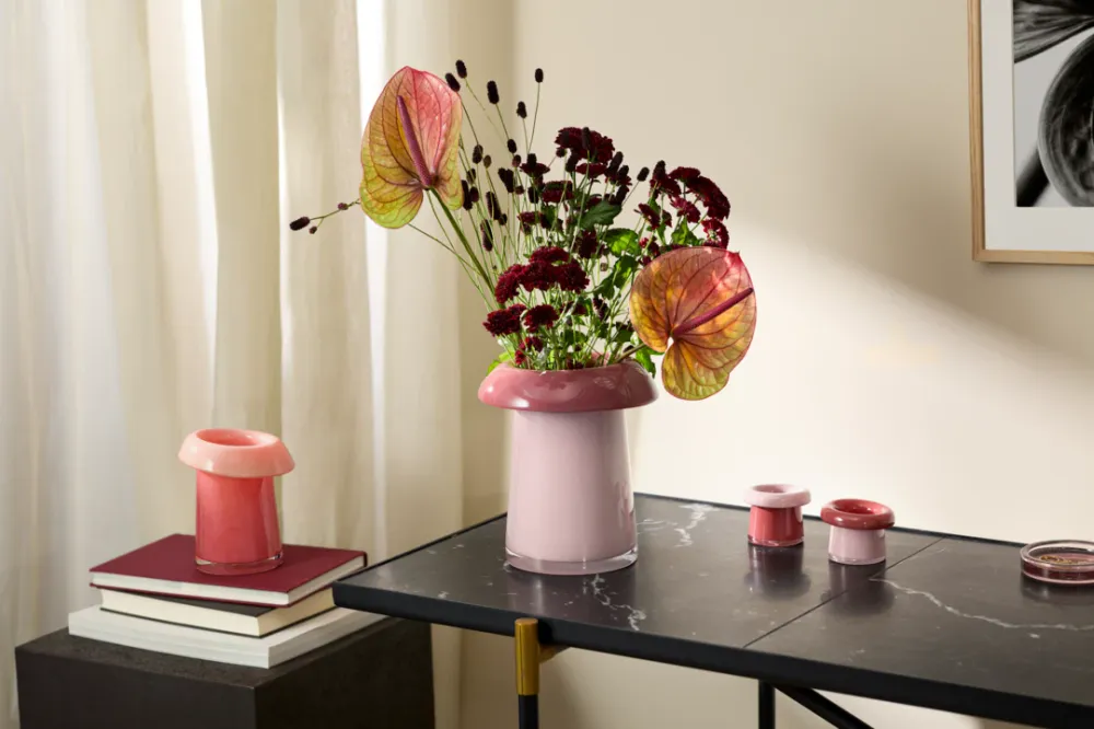 Holmegaard Soma Telysholder Rosa/Terracotta 2 stk